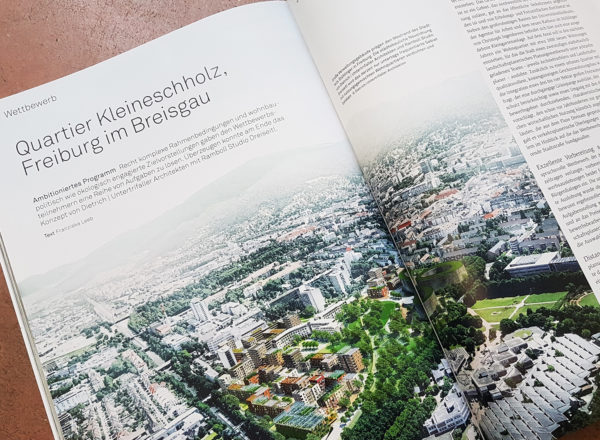 Presse: Architektur Aktuell Bericht über Quartier Kleineschholz in Freiburg, Deutschland
