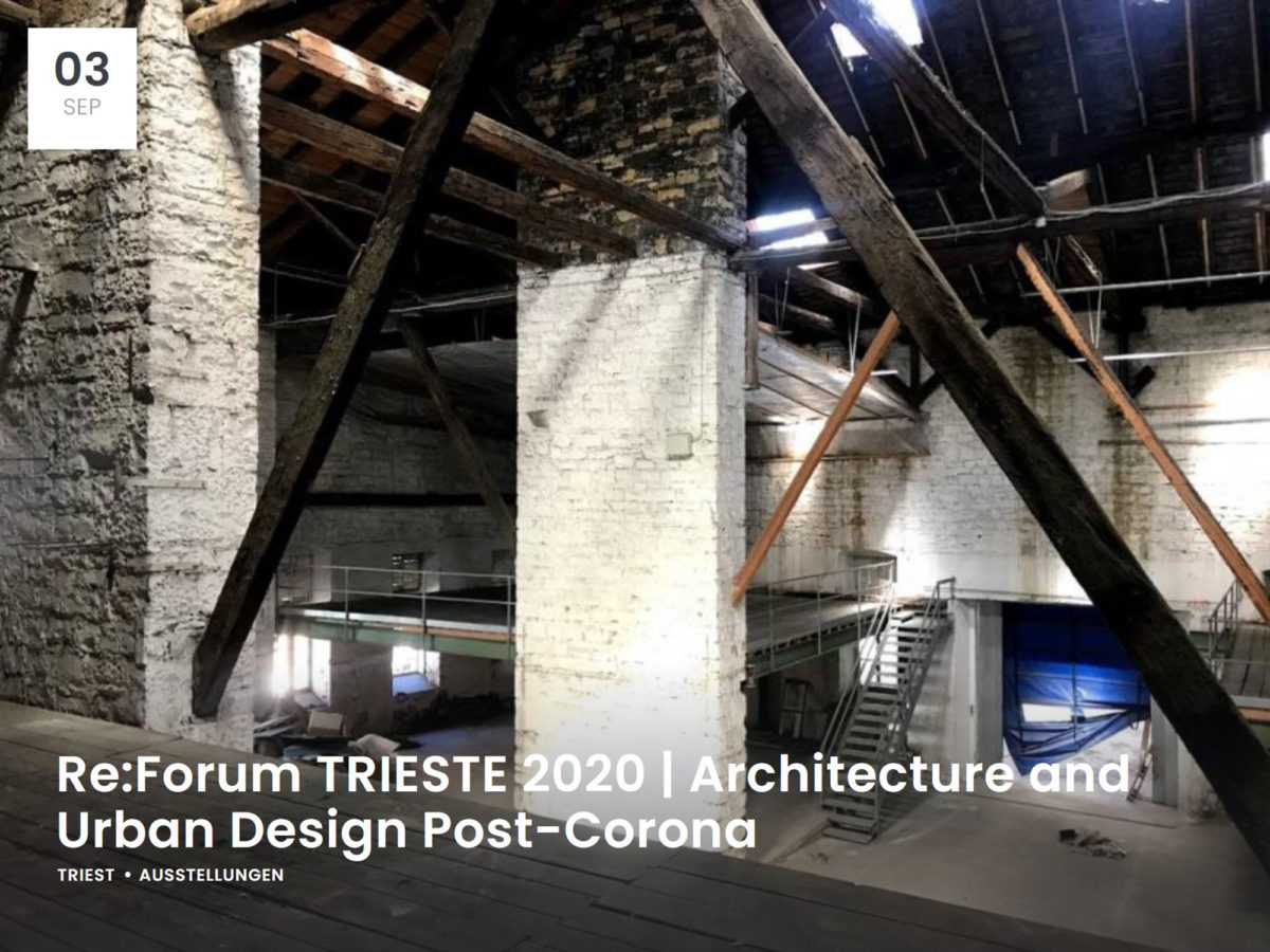 Lecture: 05.09.2020, Re:Forum Trieste
