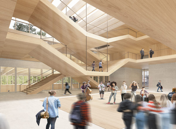 Competition: 2. prize for the extension of the Ziehenschule Frankfurt a.M.!